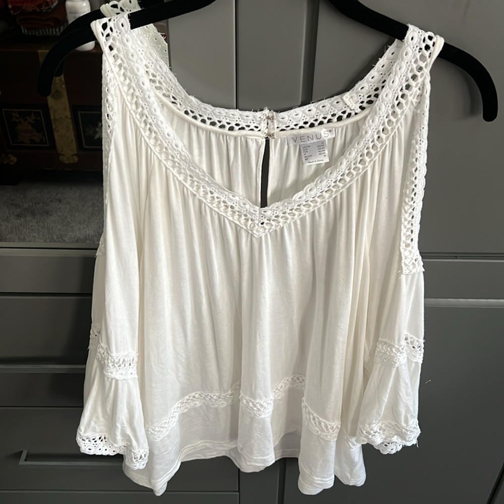 COPY - Venus Lace Trim Top size Medium